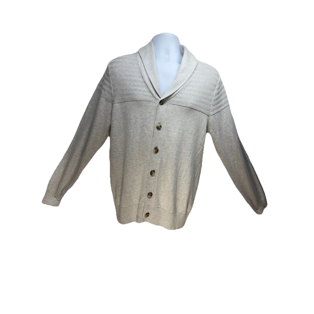 Goodfellow Men's Knit‎ Button Up Cardigan Sweater Gray MEDIUM NWT